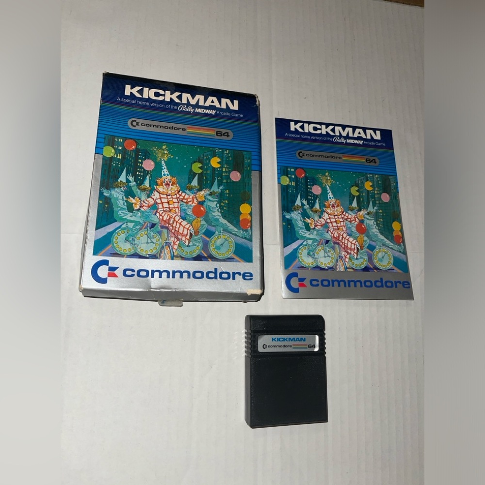 Vintage COMMODORE 64 Game KICKMAN BALLY MIDWAY C-64602 Estate Item UNTESTED